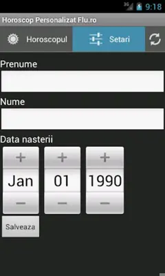 Horoscop Personalizat Flu.ro android App screenshot 0